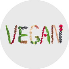 Vegan Made Of Vegan Food Sticker