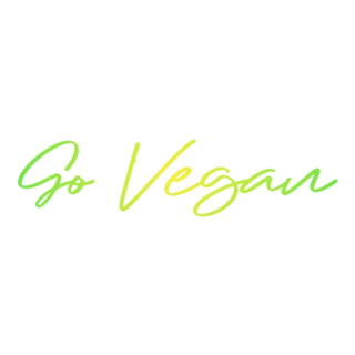 Vegan Motivational Calligraphy Sticker