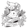 Vegan Tattoo Animals  Are Friends Not Food Sticker