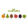 Vegan World Fruit Holding Hands Sticker