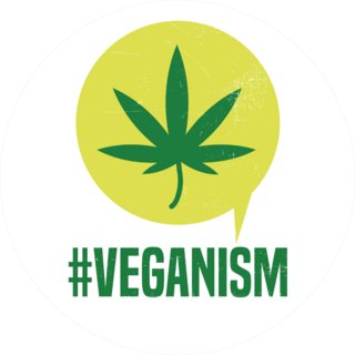 Veganism Weed Sticker