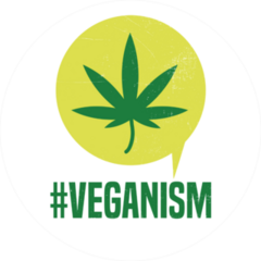 Veganism Weed Sticker