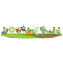 Vegetable Garden Harvest Time Sticker