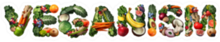 Vegetable Veganism Lettering Sticker