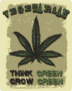 Vegetarian Marijuana Leaf Sticker