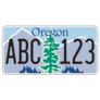 Vehicle Licence Plate Oregon United States Sticker