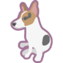 Velvet Jack Russell Sticker