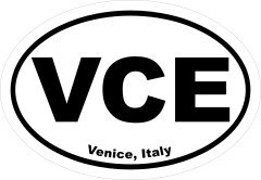 Venice Italy Vce Oval Sticker
