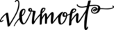 Vermont Curly Script Sticker