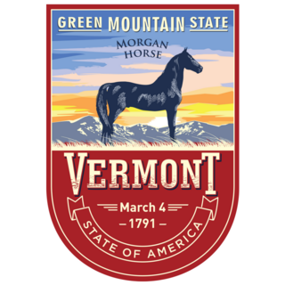 Vermont Emblem State Sticker