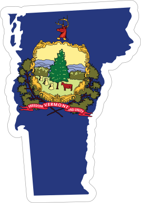 Vermont Flag State Sticker