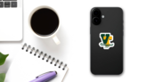 Vermont Inscription And Founded 1791 Sticker on a Phone (New) example