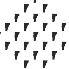 Vermont Map Seamless Pattern Sticker