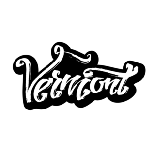Vermont Modern Calligraphy Sticker