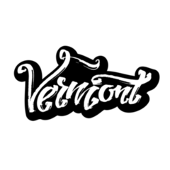 Vermont Modern Calligraphy Sticker