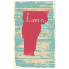 Vermont Nostalgic Rustic Home Sticker