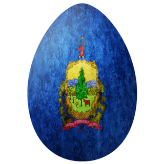 Vermont State Flag Easter Egg Sticker