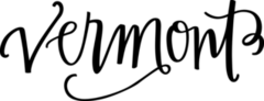 Vermont Text Sticker