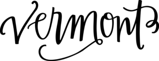 Vermont Text Sticker