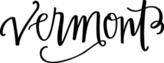Vermont Text Sticker