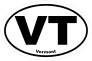 Vermont Vt Oval Sticker