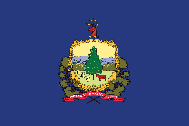 Vermont Vt State Flag Sticker Shipped Fast & Free!