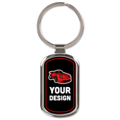 Vertical Rectangle Key Chain