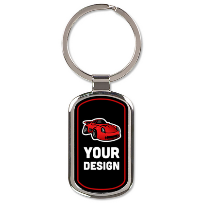 Vertical Rectangle Key Chain