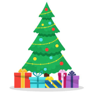 Very Merry Christmas Tree Sticker