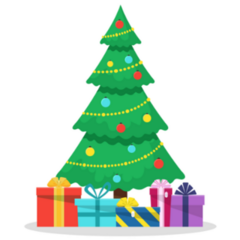 Very Merry Christmas Tree Sticker