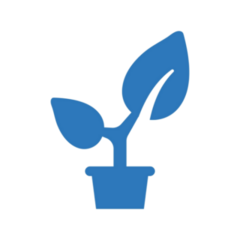 Very Simple House Plant in Pot Transfer Sticker