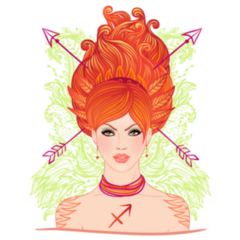 Vibrant Sagittarius Astrological Sticker