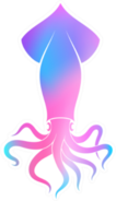 Vibrant Squid Bio Luminescent Sticker