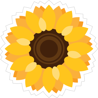 Vibrant Sunflower Sticker