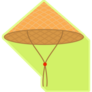 Vietnam Conic Hat Icon Sticker