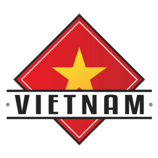 Vietnam Flag Emblem Sticker