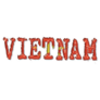Vietnam Flag Text Sticker
