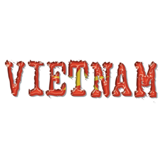 Vietnam Flag Text Sticker