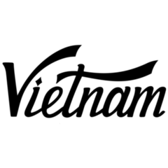 Vietnam Hand Drawn Lettering Sticker