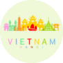 Vietnam Hanoi Travel Landmarks Sticker