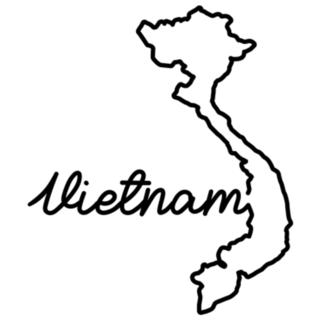 Vietnam Outline Map Sticker