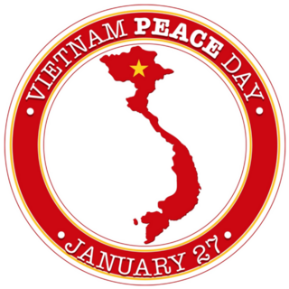 Vietnam Peace Day Banner Sticker