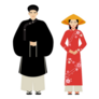 Vietnamese Traditional Outfits Sticker