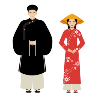 Vietnamese Traditional Outfits Sticker