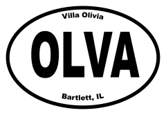 Villa Olivia Oval Sticker