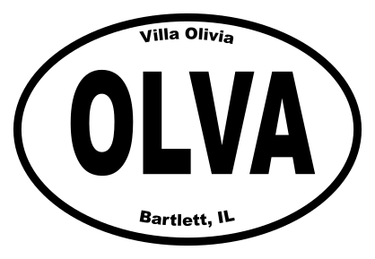 Villa Olivia Oval Sticker