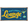 Vintage 1950s Gentlemens Lounge Cocktail Sticker