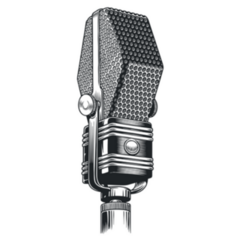 Vintage 1950s Microphone Illustration Sticker