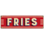 Vintage 1950s Style Fries Sign Sticker