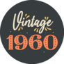 Vintage 1960 Retro Lettering Sticker